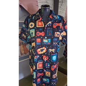 Colorful Gaming Pattern Men's Shirt
